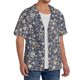 thumbnail image 2 of Balery Daisies Flowers Camisa Casual de Manga Corta con Botones para Hombre, Texturizada, Estilo Cubano, para Playa, Verano-XX-Large, 2 of 5
