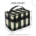 thumbnail image 2 of Handbag Travel Bag Cosmetic Bag 9×6.3×6.7in Multi-Function Bag Large Capacity For Camping Travel Family Travel Springgreen Buffalo Plaid Check Tartan Scotland_99154_1, 2 of 6