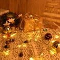 thumbnail image 5 of ZOELNIC 16.4FT Festive Lighted Berry Beaded Garland with 50LED String Lights for  Christmas Fireplace Mantel Indoor Outdoor Decoration, 5 of 5