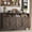 Brown, variant on 55 inches Large Farmhouse Buffet Sideboard with 4 Doors, Rustic Kitchen Storage Cabinet with Adjustable Shelves, Wooden Coffee Bar Cabinet for Dining Room, Entryway, TV Stand Buffet Table, Grey
