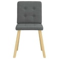 thumbnail image 3 of vidaXL Dining Chair Set of 2 Dark grey Polyester, Metal, Wood, Foam, 3 of 6