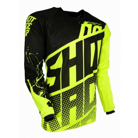 Shot Devo Kid Venom Junior MX Offroad Jersey Neon Yellow
