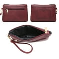 thumbnail image 6 of MKP Womens Satchel Female Handbags Two Tone Vegan Leather Shoulder Bag with Wallet 2pcs Set, 6 of 7