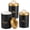 Black Gold Lid, variant on FUYGRCJ 3PCS White Metal Kitchen Canisters Set with Bamboo Lids, Airtight High Capacity, Coffee Tea Sugar Flour Jars, Large Storage Containers for Countertops, Coffee and Tea Storage, Farmhouse Decor