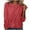 Red, variant on Lmnyox Casual Shirts for Women 2025 Summer Casual Crew Neck Blouses Fashion Plain Basic Tops Trendy Outfits