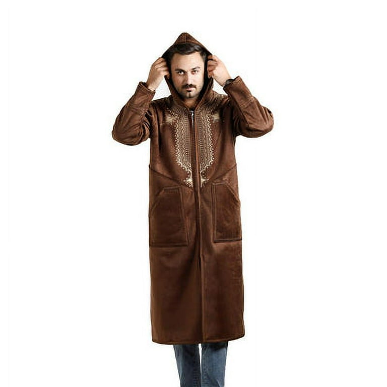 Farwa Moroccan style - Warm Winter Fur Coat - Cloak Arab Dress