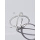 thumbnail image 4 of 1pc Gorgeous Creative Elegant Personalized 925 Sterling Silver X Cross Irregular Shaped Ring Adorned With Artificial For Women's Daily Wear, Date And, 4 of 4