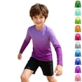 thumbnail image 1 of WENXIAOO Boys Rash Guard Shirt Fashion UPF 50+ Sun Protection Long Sleeve Swim Shirt for Kids, Toddler Rashguard Athletic Water Shirts, 1 of 5