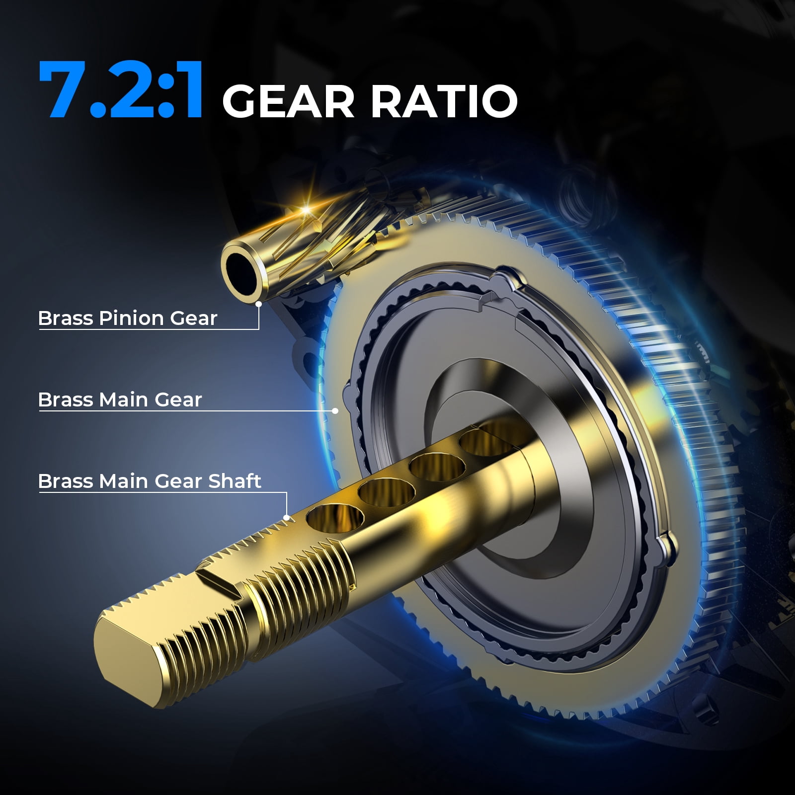 KastKing Baitcasting Reel, Low Profile Baitcaster, 7.2:1 Magnetic Braking SystemFreshwater & Inshore Fishing Reel- Megatron 100