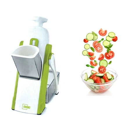 

Cook Safe Mandoline Vegetable Chopper Slicer 30 Adjustable Settings Chops Dices and Juliennes for Easy Kitchen Food Meal Prep