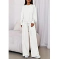 thumbnail image 3 of PRETTYGARDEN Womens 2 Piece Sets Long Sleeve Sweatshirt Wide Leg Pants Loose Matching Lounge Set Trendy Fall Outfits, 3 of 10