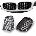thumbnail image 4 of NS Front Upper Center Grill Grille Bumper Replacement 1pc for BMW X5 E70 2007-2013, ABS plastic, 4 of 5