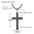 thumbnail image 2 of Collar Dije De Cruz Vintage Acero Inoxidable Para Hombre Xtellar negro, 2 of 4
