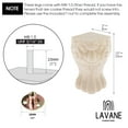 thumbnail image 4 of 10 Inch / 25 cm Wooden Furniture Legs, LAVANE Set of 4 European Style Solid Wood Carved Unfinished Replacement Feet for DIY Cabinet Sofa Couch Ottoman TV Stand Wardrobe Dresser Loveseat, 4 of 7