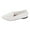 White, variant on NIEWTR Platform Womens Loafer Leather Slip-ons Round Toe Loafer Shoes Penny Casual Shoes Flats Shoes Dress Shoes (6.5,Black)