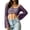 17#Purple, variant on Womens Fishnet Crochet Crop Top Long Sleeve See Through Hollow Out Mesh Bikini Cover Ups Hot Pink M