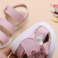 thumbnail image 4 of Pink Girls' Casual Footwear With Roman Three-Flower Accents, Ideal For Beach Outings And Fun With Durable Construction, 4 of 9