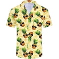 thumbnail image 6 of Men's Hawaiian Shirt Short Sleeve, Tropical Beach Floral Shirts Casual Button Down Tops for Summer Trip Vacation, 6 of 10
