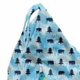 thumbnail image 5 of Alaska Lounger Chair Bag, Simple Depiction of Bears and Fir Trees on Icy Back Winter Themed Repetition, High Capacity Storage with Handle Container, Lounger Size, Indigo Sky Blue, by Ambesonne, 5 of 5