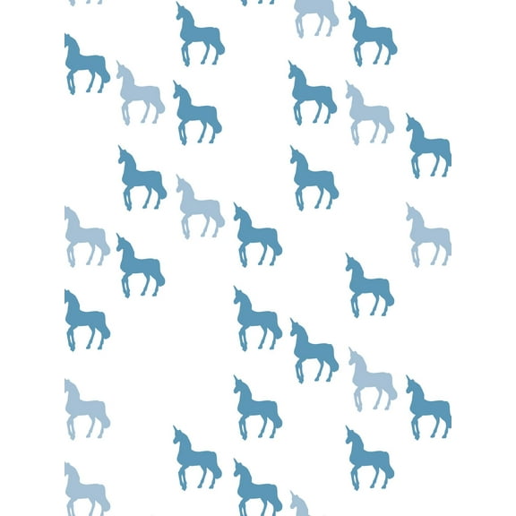 Unicorn Check Removable Vinyl Wallpaper by Barbie - Lapis