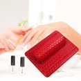 thumbnail image 1 of Cojín para decoración de Uñas Macarena Almohada de reposabrazos de manicura profesional rojo, 1 of 7