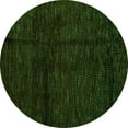 thumbnail image 1 of Ahgly Company Indoor Round Abstract Green Modern Area Rugs, 6' Round, 1 of 4