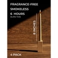 thumbnail image 2 of Taper Candles CANDWAX Gold 20cm Set of 4 Christmas Dripless, 2 of 7