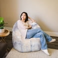 thumbnail image 3 of Big Joe Joey Bean Bag Chair for Kids/Teens, 2.5 ft Plushie Lounge Chair, Soft & Lightweight, Beige Tie Dye, 3 of 5
