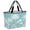 Blue, variant on Black Palm Trees Beach Bag for Women, Large Breathable Mesh Beach Tote Bag, Tropical Vintage Summer Botanical Sandproof Lightweight Travel Bags for Vacation Picnic Swimming Pool 15.7"x15.7"x9.1"