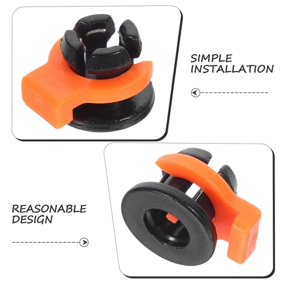 TABLZONE 1Set 3D Printer Plastic Fittings Tubing Clip Hotend Connector Durable Versatile Accessories