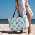 thumbnail image 6 of Xecao Modern Ice Cream for versatile beach bag for women includes zipper pockets and waterproof material, ideal for vacations and adventures., 6 of 7