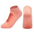 thumbnail image 1 of Ladies‘ Solid Color Backless Grip Socks Yoga Ankle Sports Socks Ladies‘ Anti Slip Slippers Socks Red, 1 of 2