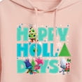 thumbnail image 3 of Trolls - Happy Holla Days Branch and Poppy - Juniors Cropped Pullover Hoodie, 3 of 5