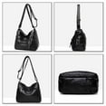 thumbnail image 3 of Stylago Womens Medium Messenger Bags Multiple Zipper Compartments Leather Crossbody Shoulder Bags Ladies Work Tote Purse Purple, 3 of 5