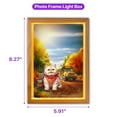 thumbnail image 5 of Goodbye Summer Exotic Shorthair Hello Fall Time for School Acrylic Plaque with Wood Photo Frame Box Cat Lover Kitten Owner Gifts Light Box - 02014, 5 of 5