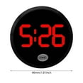 thumbnail image 3 of Wear Resistant Touch Illuminant Miniature Car Digital Clock Round Shape For Vehicle Dashboard And Air Vent Installation, 3 of 8