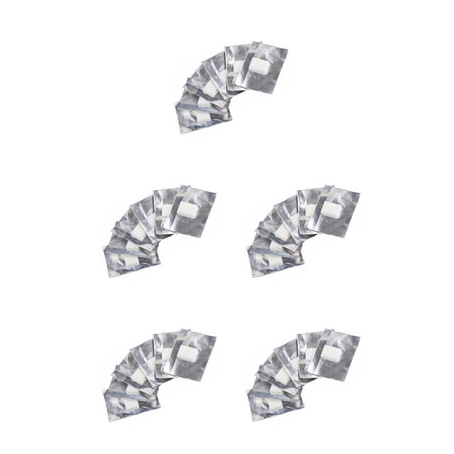 Minnieouse 100 Pieces/Bag Aluminum Foil Wraps Nail Art Polish Remover Soak Off Gel Manicure Fingernail for Home Professional Salon Type1 NO1