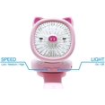 thumbnail image 2 of Ventilador personal con correa para la muñeca–Funciona con pilas,ventilador recargable USB portátil,3 velocidades ajustables–Ventiladores portátiles para niños y niñas en interiores y exteriores, 2 of 5