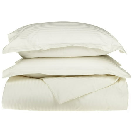 Egyptian Cotton Standard Duvet Cover - Superior 650 Thread Count Egyptian Cotton Stripe Duvet Cover Set