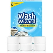 Wash Wizard Washer Cleaner (6 Tablets), for Clean Odor-Free Washing Machine