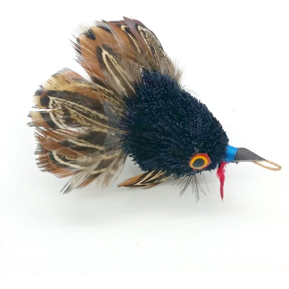 Kat Fly 3 Inch Handmade Cat Toy Teaser Wand Refill Turkey - Brown