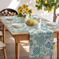 thumbnail image 6 of Placemats Set of 6, Turquoise Paisley Floral Place Mats Retro Bohemian Flowers Tablemats Washable Placemat Table Decoration for Kitchen Table Dinner Party Home Decor Indoor Outdoor 13x19 Inch, 6 of 9