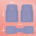thumbnail image 5 of Carbella Lavender Car Floor Mats - Deep Dish Rubber Car Mats, All Weather Floor Liners for Cars SUV Trucks, Cute Automotive Floor Mats, 5 of 10