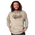 thumbnail image 5 of Colorado CO Classic Athletic Script Hoodie Sweatshirt Women Men Brisco Brands L, 5 of 6