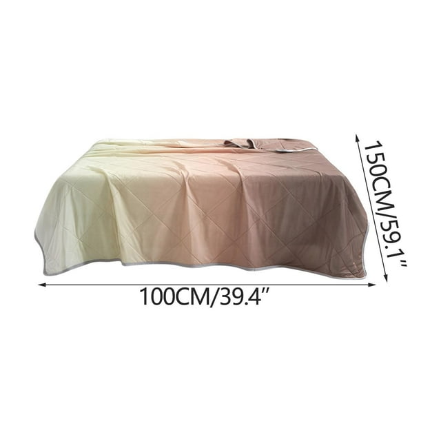 fheaev Gradient Cool Summer Blanket With Cool Effect for Conditioning - Washable