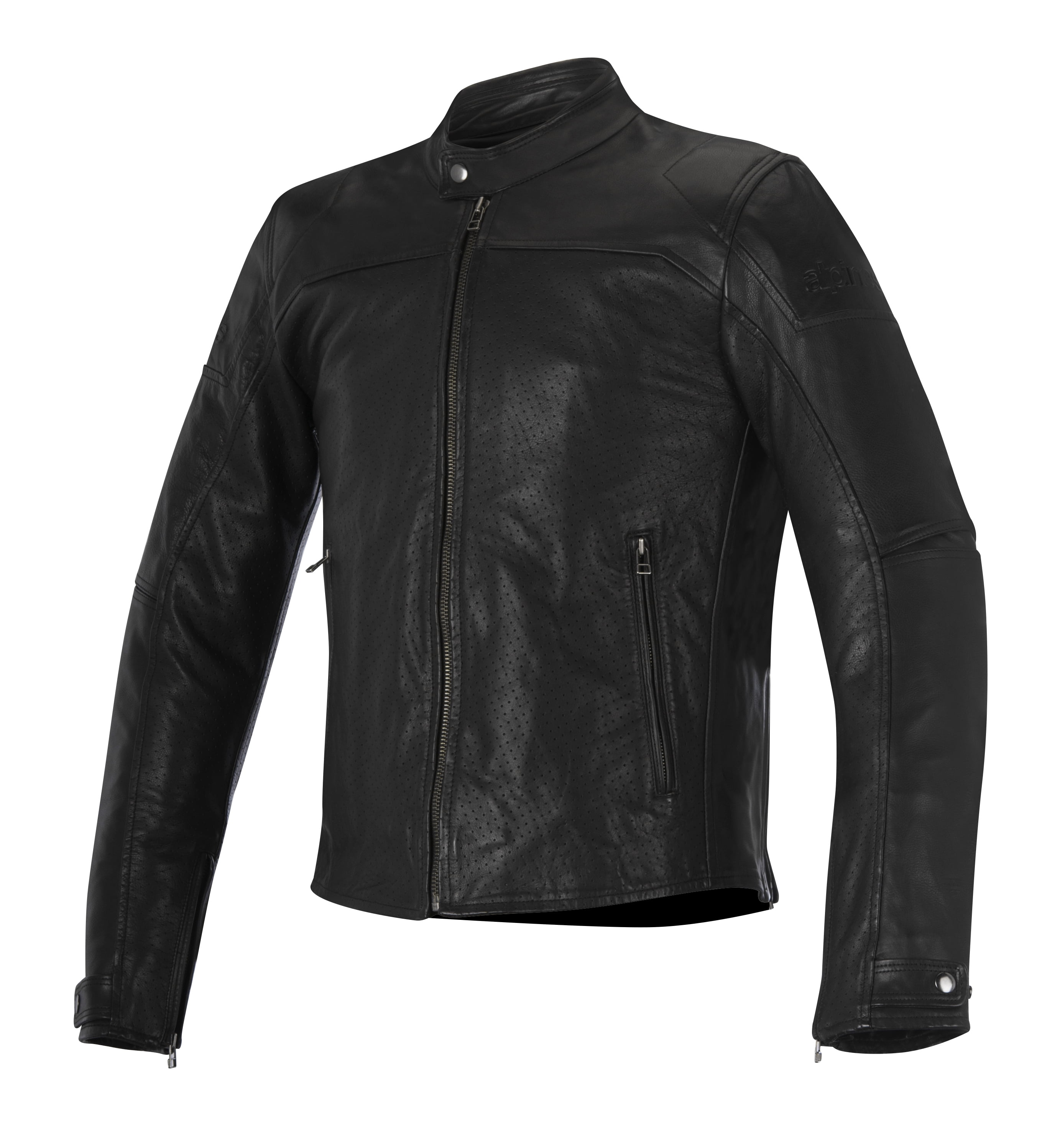 Alpinestars Brera Airflow Mens Leather Motorcycle Jacket Black
