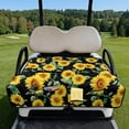 thumbnail image 2 of Psesaysky Golf Cart Seat Covers, Golf Cart Seat Towel Blanket with Handle, Foldable, Soft and Comfortable, Suits EZGO, Yamaha, Club Car and Other 2-Seat Carts, 51"x 30.3", Yellow Sunflower, 2 of 8