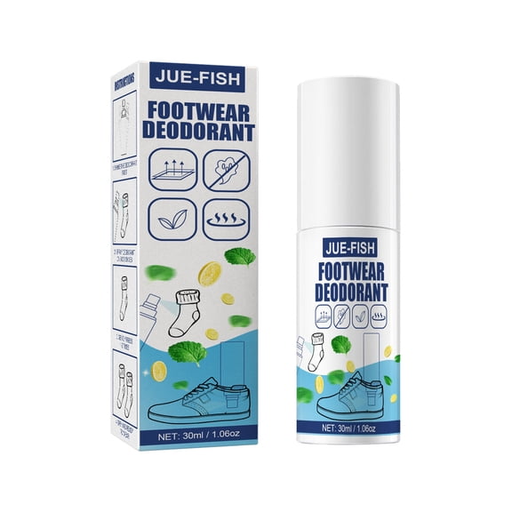Footwear Deodorant, Shoe Odor Eliminator Spray For Shoes And Socks, For Daily Use, Sports, Travel - 30Ml Capacity, With Fresh Scent To Remove Unpleasant Smells, For All Types Of