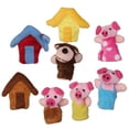 thumbnail image 1 of Set de marionetas con dedos Comebachome 3 Little Pigs Story, 8 piezas, 1 of 9