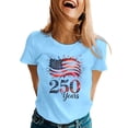 thumbnail image 2 of 250 Years 1776-2026 250Th T Shirts for Women Crew Neck Usa Flag Print Casual Fashion Y2K Tops Basic Loose Summer Short Sleeve Trendy Tees Spring 2026, 2 of 4